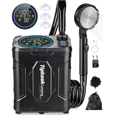 ポータブルシャワー❣️直射ヘッド 詰め替え袋 簡易シャワー アウトドア 充電式 ポータブルシャワー❣️直射ヘッド 詰め替え袋 簡易シャワー
